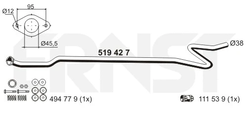 Exhaust Pipe (519427)