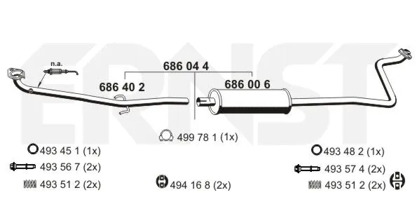 Centre Muffler (686044)