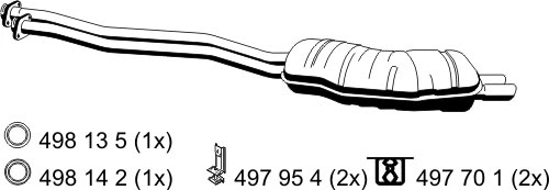 Rear Muffler (283144)