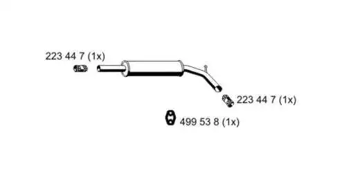 Centre Muffler (640022)