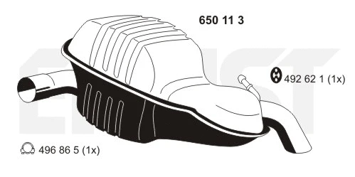 Rear Muffler (650113)