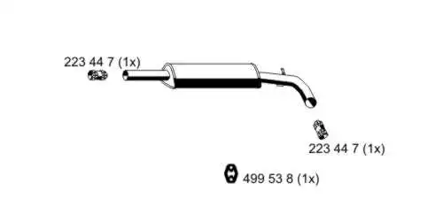 Centre Muffler (112246)