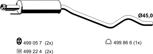 Centre Muffler (052146)