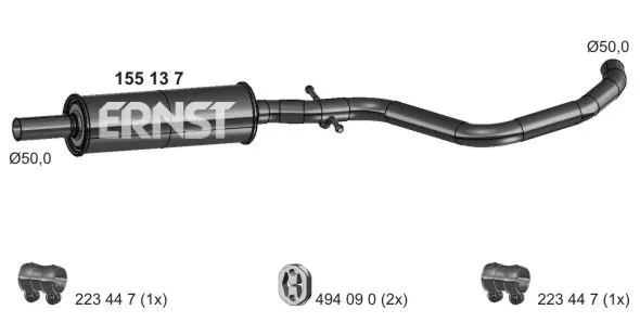 Centre Muffler (155137)