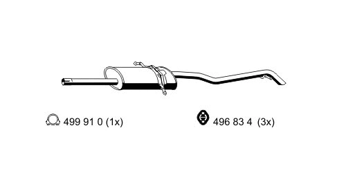 Rear Muffler (351249)