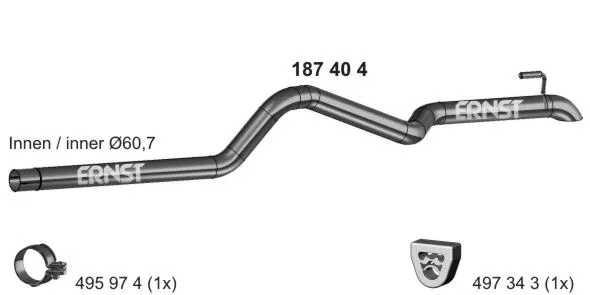 Exhaust Pipe (187404)