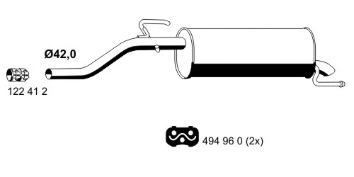 Rear Muffler (012164)