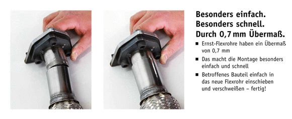 Flexible Pipe, exhaust system (464123)