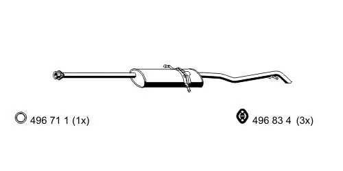 Rear Muffler (351218)