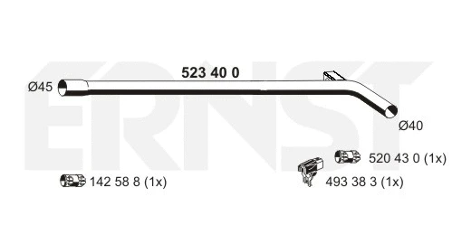 Exhaust Pipe (523400)
