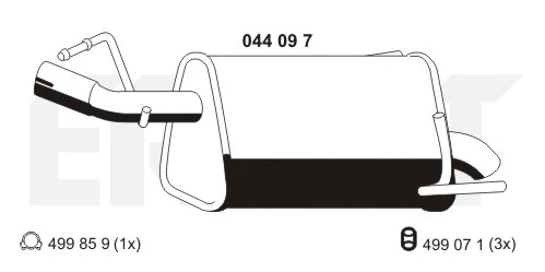 Rear Muffler (044097)