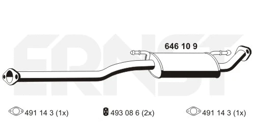 Rear Muffler (646109)