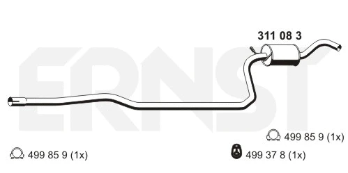 Front Muffler (311083)