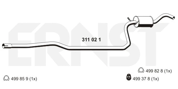 Front Muffler (311021)