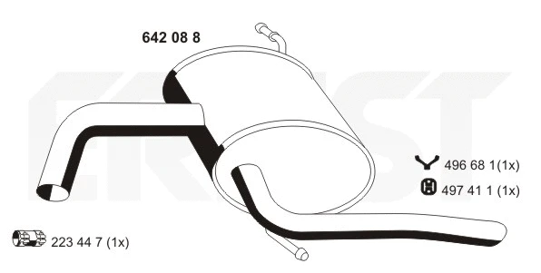Rear Muffler (642088)