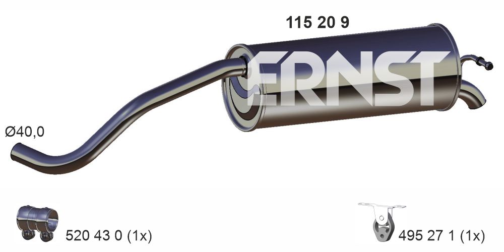 Rear Muffler (115209)