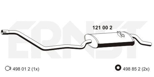 Rear Muffler (121002)