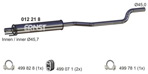 Centre Muffler (012218)