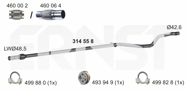 Exhaust Pipe (314558)