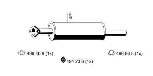 Centre Muffler (330114)