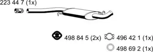 Centre Muffler (204026)