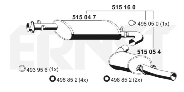 Rear Muffler (515160)