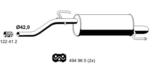 Rear Muffler (012171)