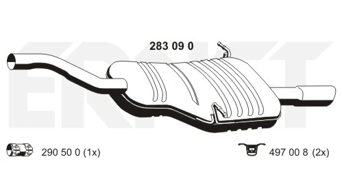 Rear Muffler (283090)