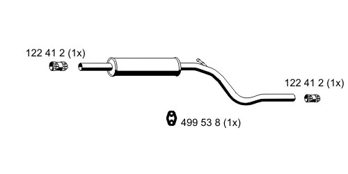 Centre Muffler (642002)