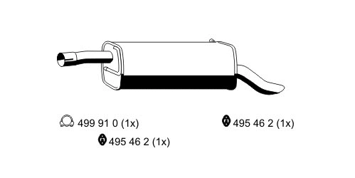 Rear Muffler (314046)