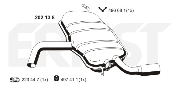 Rear Muffler (202138)
