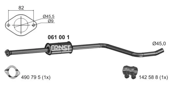 Centre Muffler (061001)