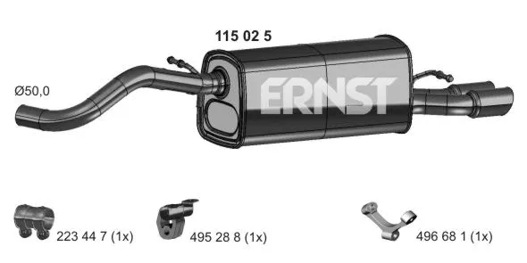 Rear Muffler (115025)