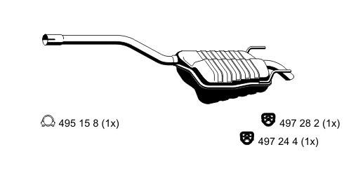 Rear Muffler (363105)