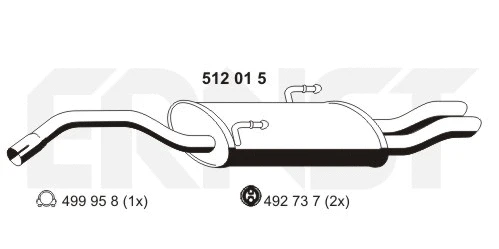 Rear Muffler (512015)