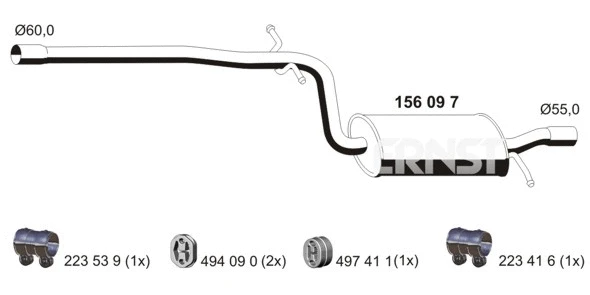 Centre Muffler (156097)