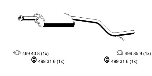 Centre Muffler (344074)