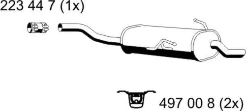 Rear Muffler (250009)