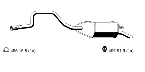 Rear Muffler (344173)