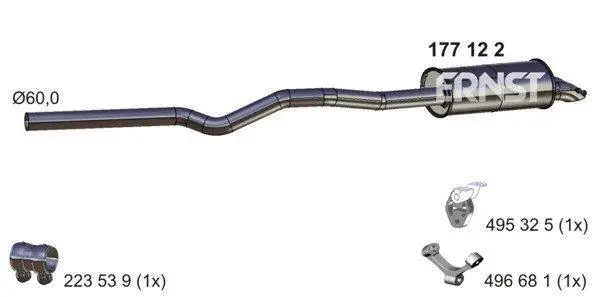 Rear Muffler (177122)