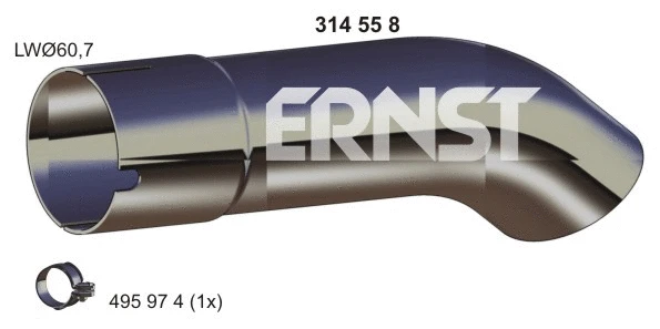 Exhaust Pipe (332491)