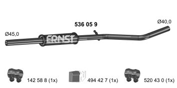 Centre Muffler (536059)