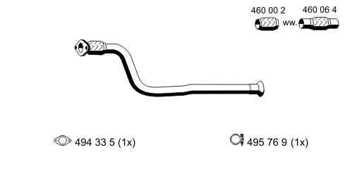 Exhaust Pipe (522540)