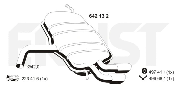 Rear Muffler (642132)