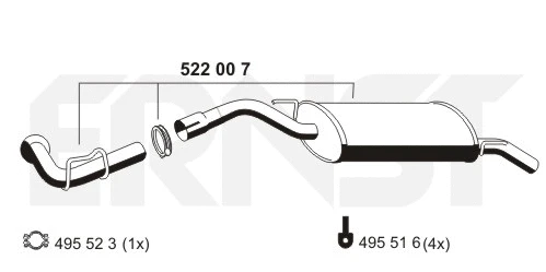 Rear Muffler (522007)