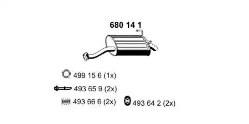 Rear Muffler (680141)