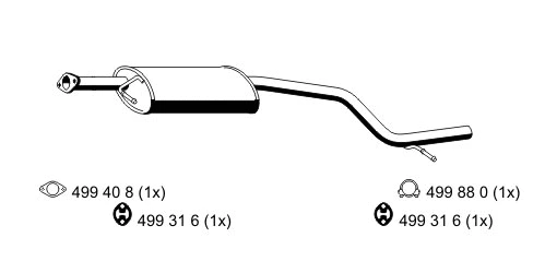 Centre Muffler (344098)
