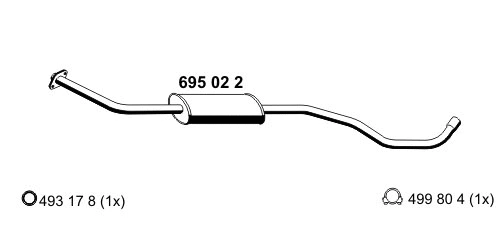 Centre Muffler (695022)