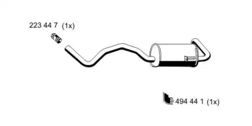 Rear Muffler (530149)