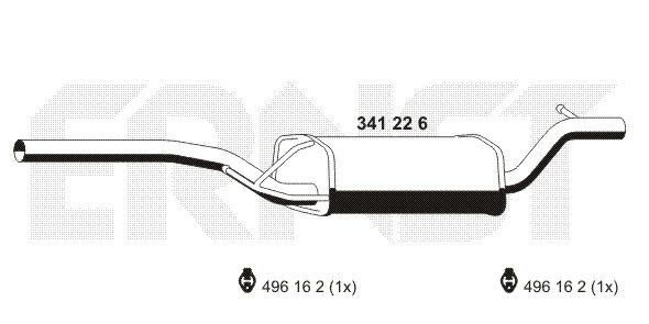 Centre Muffler (341226)